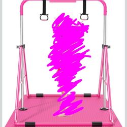 Gymnastics Bar for Kids, Adjustable 35"-51" & Foldable,