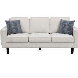 Charley Mid-Century Modern Fabric Sofa