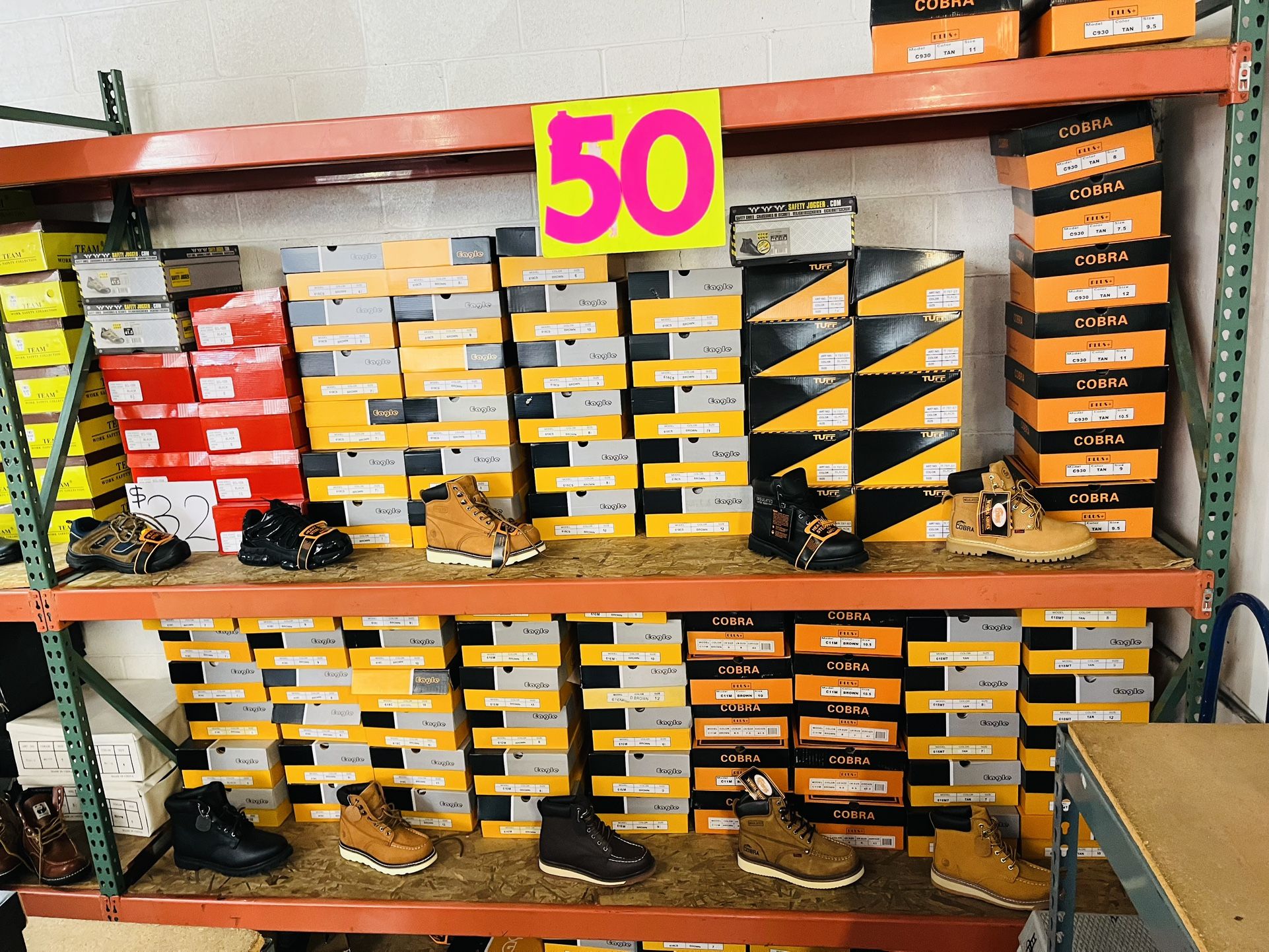 Real Leather Work Boots $50 All Sizes Available