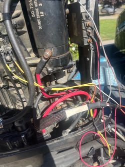 Marine Outboard Motor Starter and Wiring Assembly