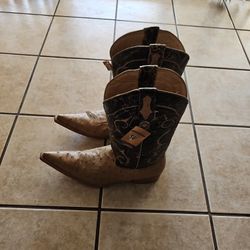 Men's Ostrich Leather Cowboy Boots