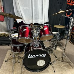 5 Piece Ludwig Drum Set