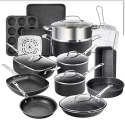 20-Piece Diamond Nonstick Cookware & Bakeware Set