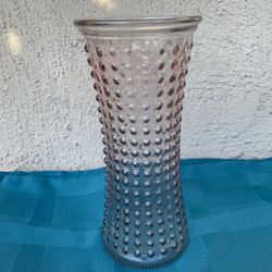 Pink DPS Hobnail Flower Vase 10” Ht