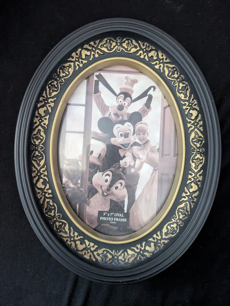 Disney Parks Silhouette Oval Picture Frame 