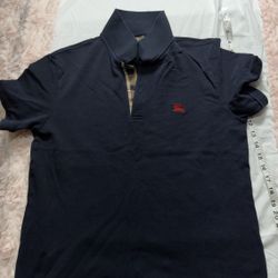 Burberry Navy Polo Shirt