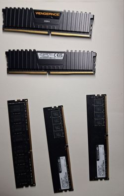 2x 8 gig ddr4 vengeance (corsair) ram sticks us 3 4 gig rams sticks