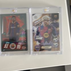I mean, Yamal and Lionel Messi collectible cards Lamine Yamal and Lionel Messi collectible cards