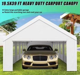 Heavy Duty Carport, Spacious 20x40 Outdoor Shelter Portable Garage, Waterproof Canopy with Easy Assembly & All-Weather Protection