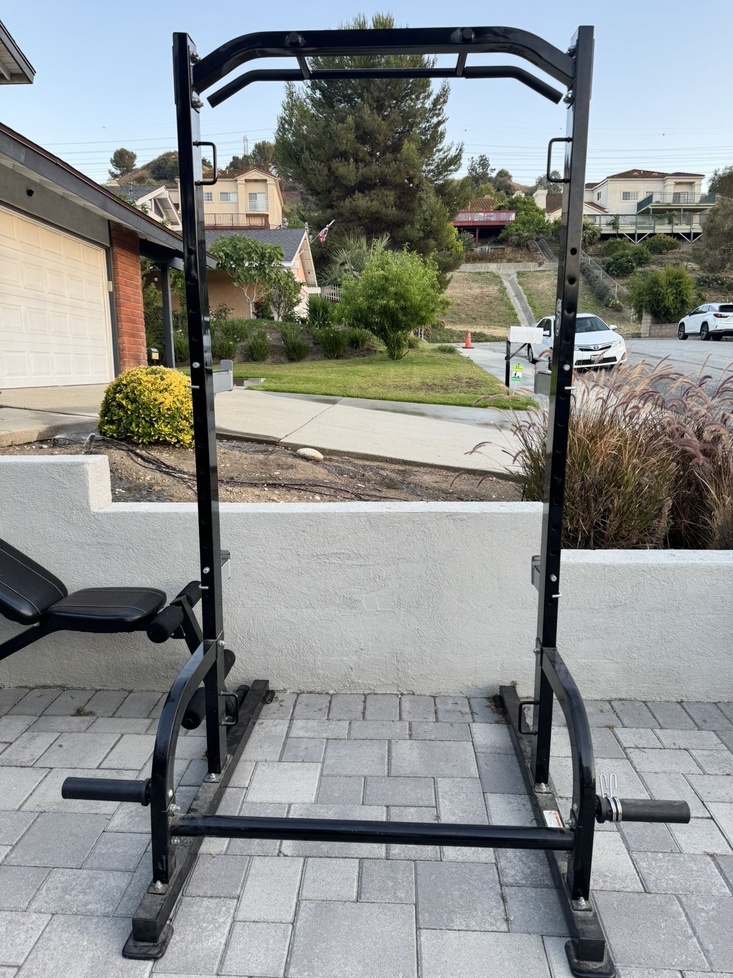 Weight Bench And Rack Olympic Bar And Weights