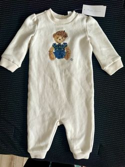 Ralph Lauren Polo Bear Baby Coverall