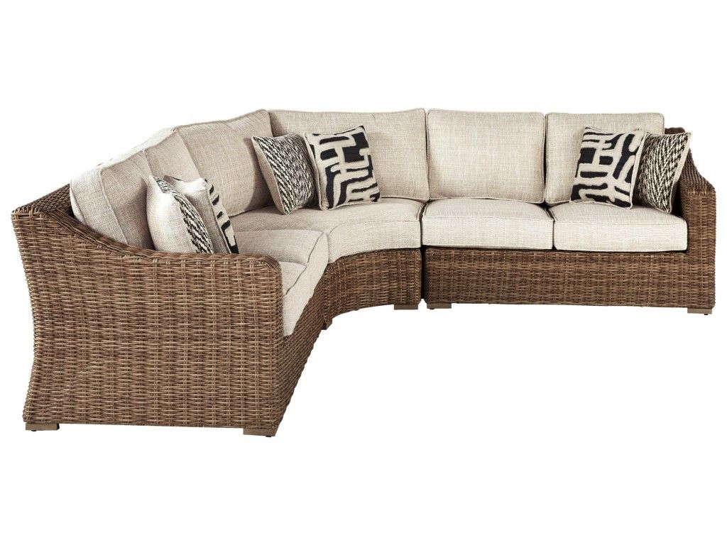 New Ashley furniture beachcroft outdoor patio furniture sectional sofa tax included free delivery