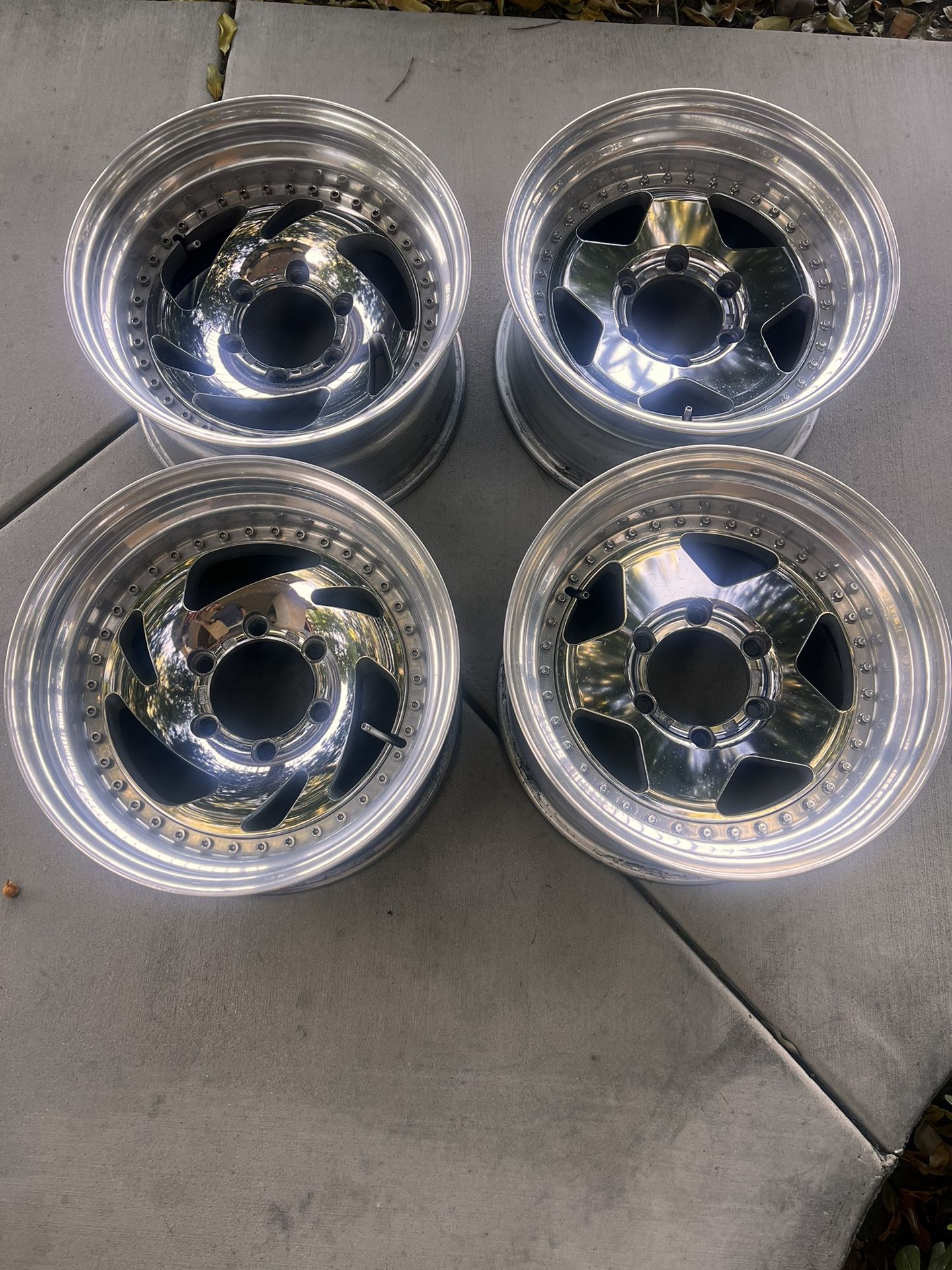 16x8 6x139 6lug Wheels Multi Piece 3piece