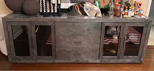 Sideboard - glass & metal - Restoration Hardware