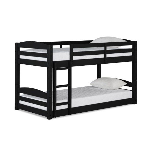 Solid Wood Twin Bunk Bed Convertible to 2 Separate Beds