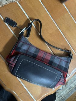 Vintage New Coach Plaid Purse