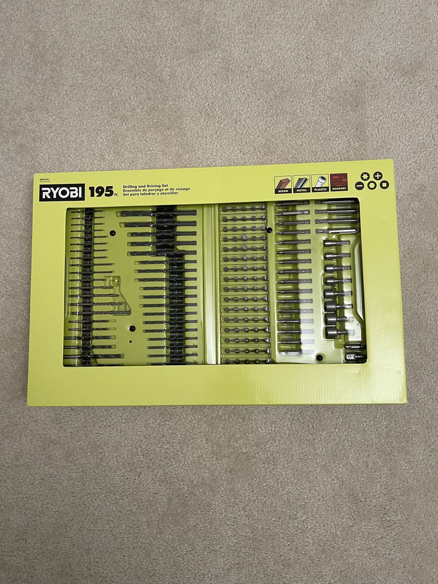RYOBI 195-Piece Drilling and Driving Set