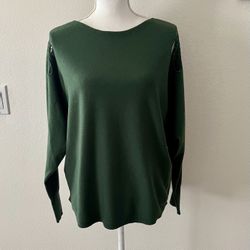 Milano Dark Green Long Sleeve Women's Pullover