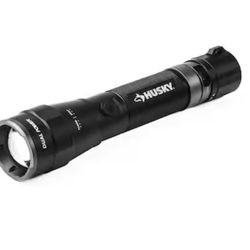 Husky 3000-Lumens Dual Power LED Rechargeable Tactical Focusing Handheld Flashlight