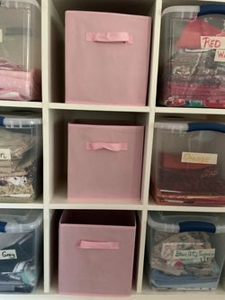 18 Collapsible Cube Storage Bins