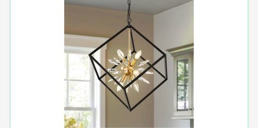 Farmhouse chandelier 6 light pendant light