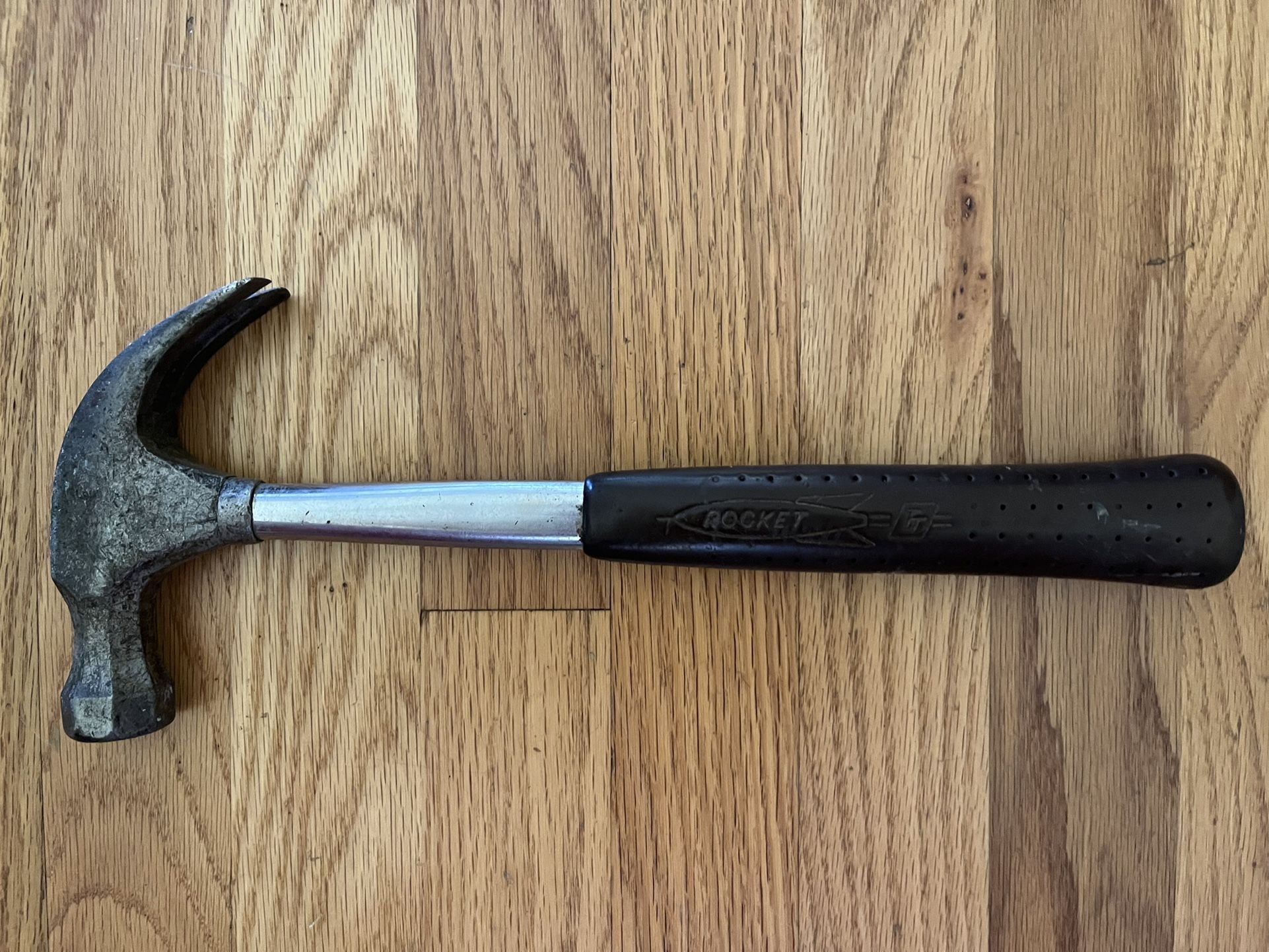 1960's Vintage 13" TRUE TEMPER Jet Rocket LogoCurved Claw Hammer