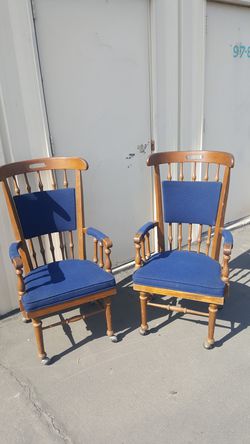 Vintage wingback accent chairs
