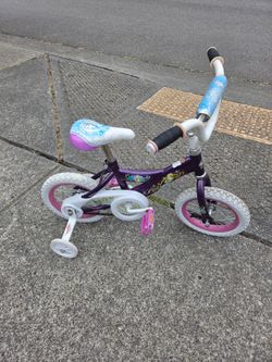 Kids Bike Huffy Sofia the First 12.5 ", Foot Break, Good Condition
