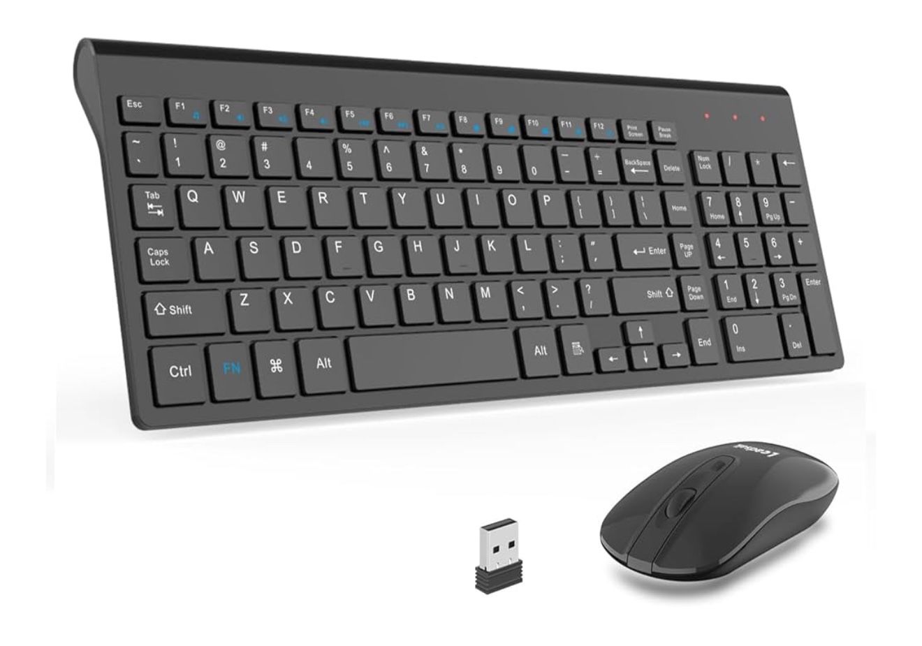 LeadsaiL Wireless Keyboard and Mouse Combo