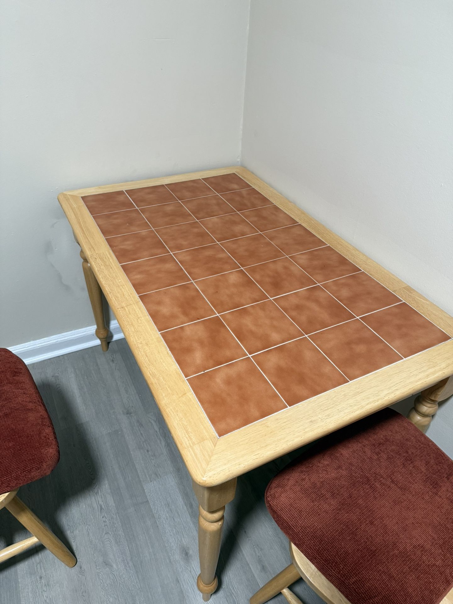 Wood Kitchen Table With Chairs (Cushions optional)