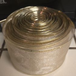 Gold Ribbon For Tree 