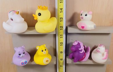 Rubber Unicorns & Care Bear Ducky Lot