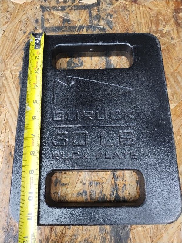 GORUCK 30 lb RUCK PLATE 9" x 11.5" x 1.38"