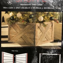 Barnwood Christmas Tree Collar
