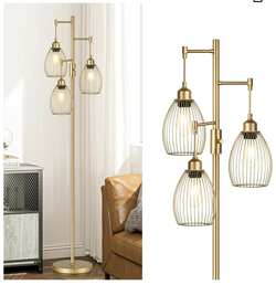 Dimmable Gold Tree Lamp