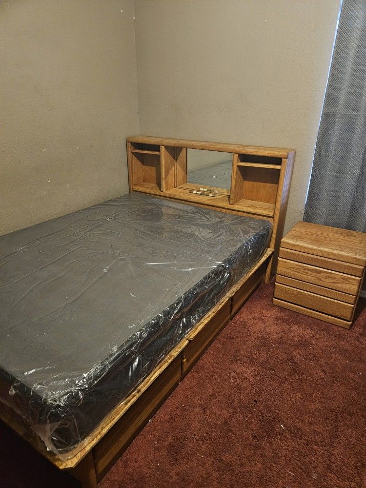 Full Size Captains Bed Set