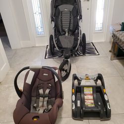 Chicco Keyfit Infant Seat, Base, Jogger Stroller