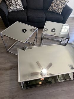 Coffee and two end tables