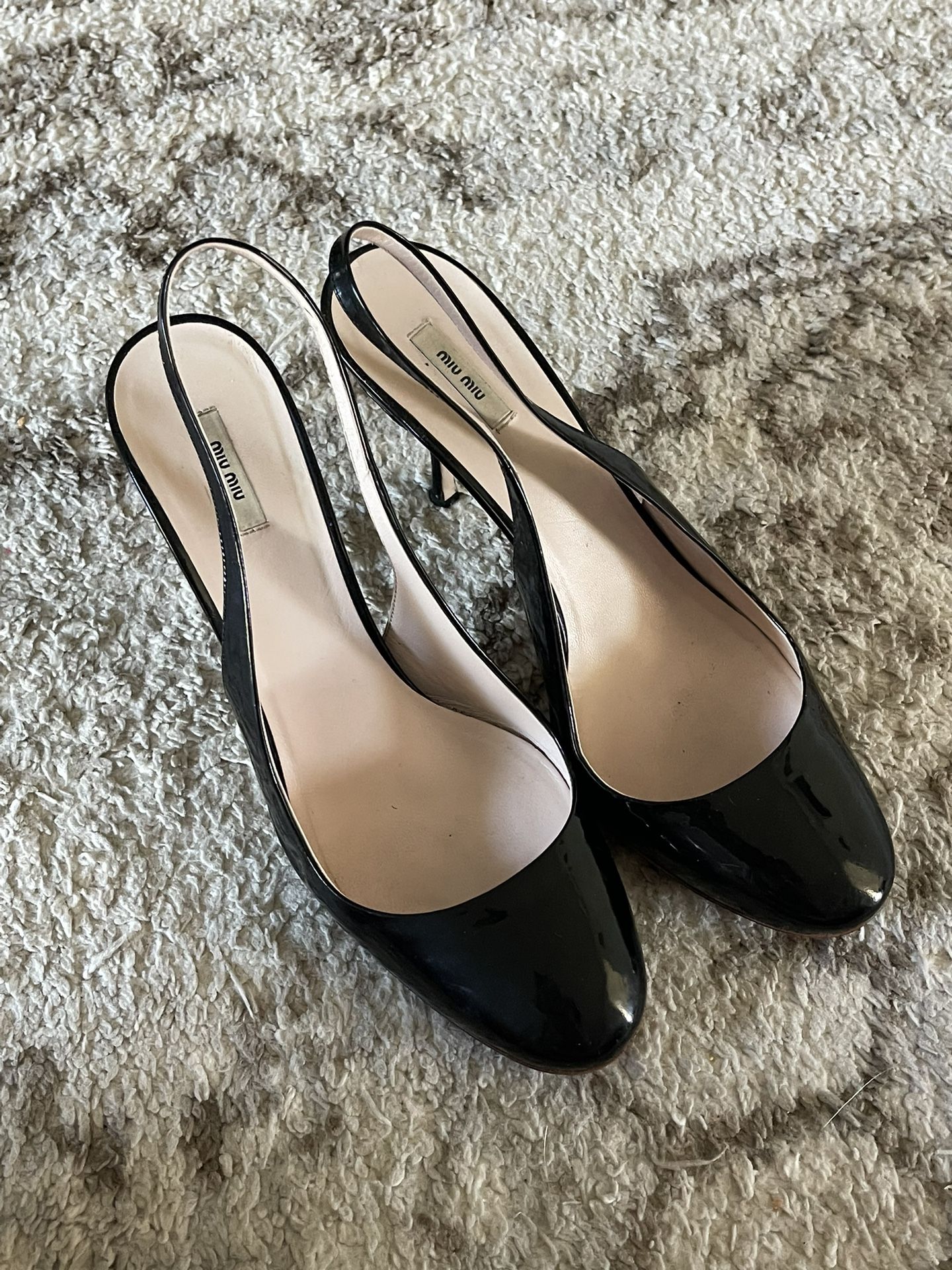 Miu Miu Slingback Leather Heels