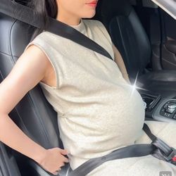 Maternity Car Seat Belt. Pregnant Woman 
