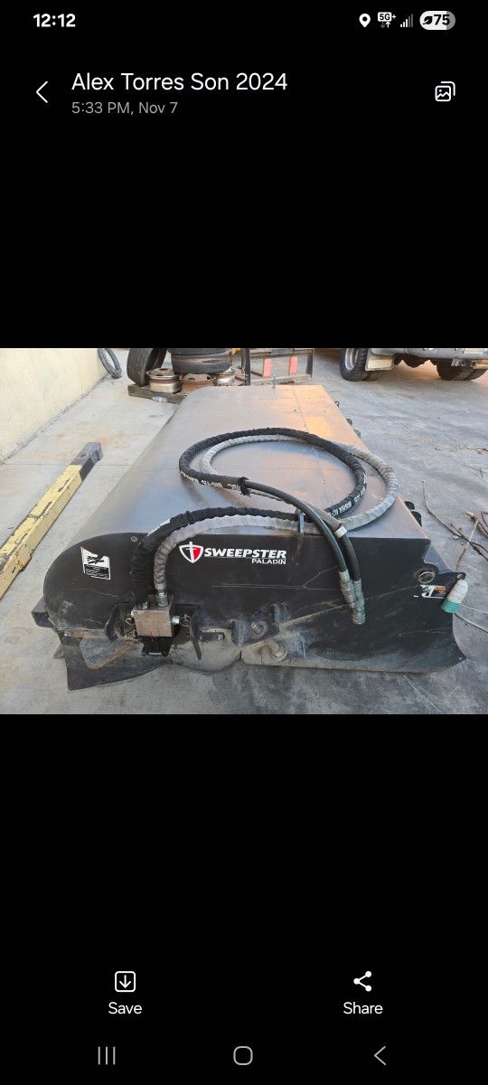 72" Bobcat Skidsteer Sweeper