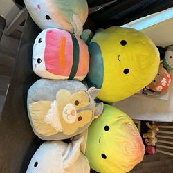 6 Plushies $30 For All