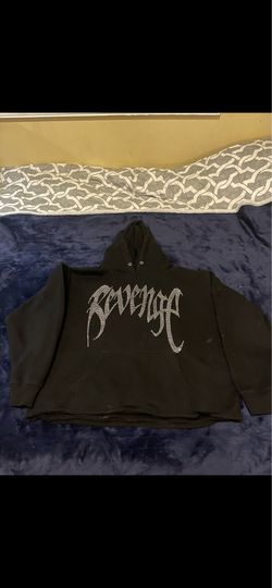 Revenge rhinestone hoodie