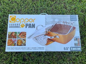 Copper Square Casserole Pan 5-Piece Set