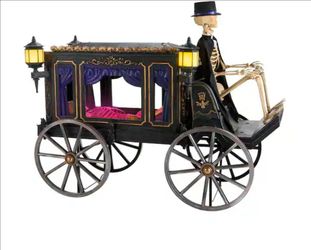 🎃 Halloween 5 FT Grave & Bones Animated LED Hearse