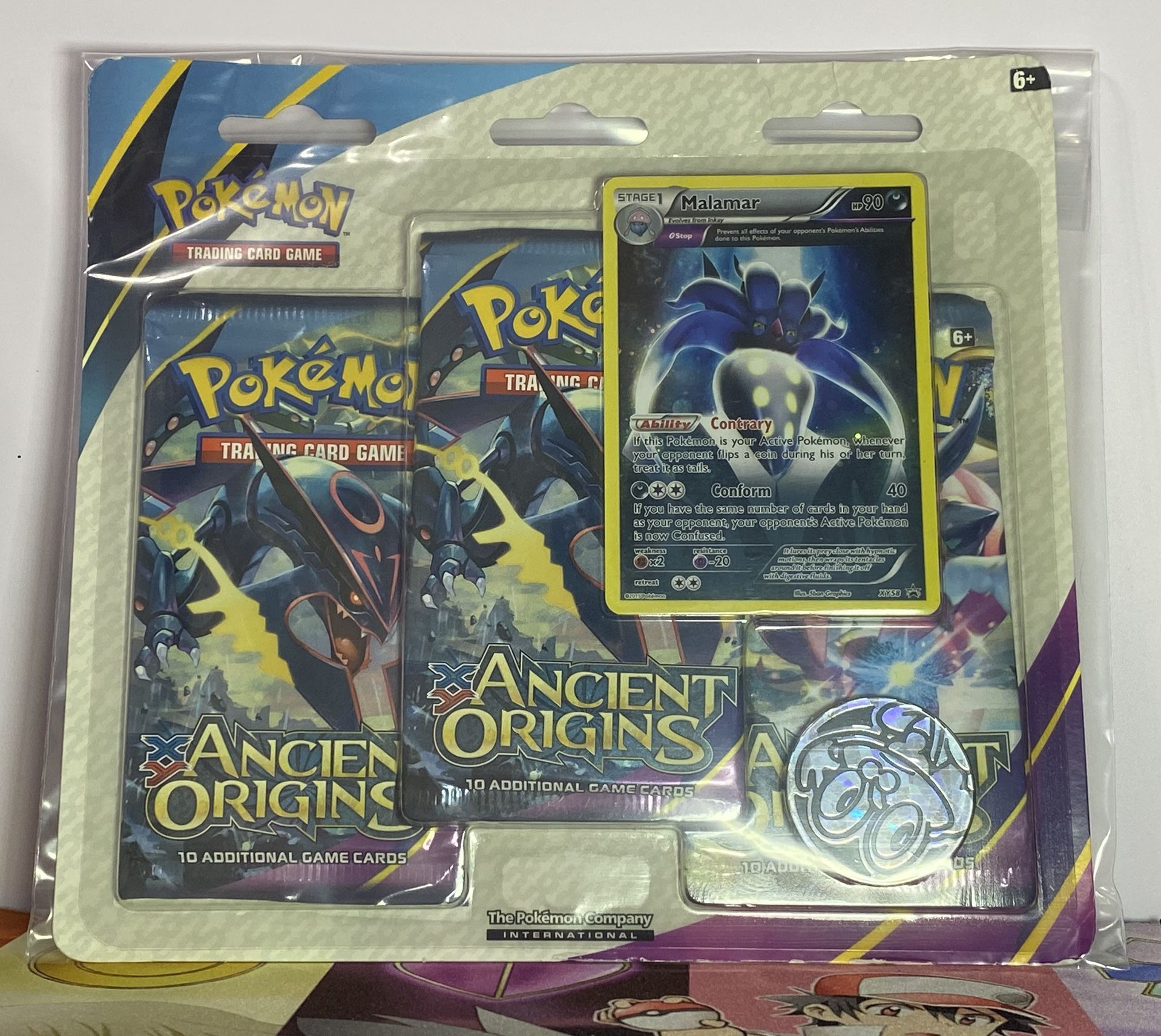 XY Ancient Origins 3 Pack Blister Malamar