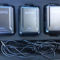 movo wireless receiver and transmitter and all accessories included 