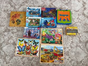 Melissa & Doug puzzles and more puzzles, age 3- 5 years old