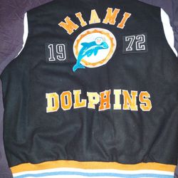 1972 Vintage Dolphin's Jacket Rare Hard To Find Xl Andrew 