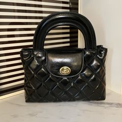 Black Quilted Small Bag